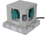 Priza de gradina cubica YATO YT-81272, IP44, 4 x 230 V - imagine 2