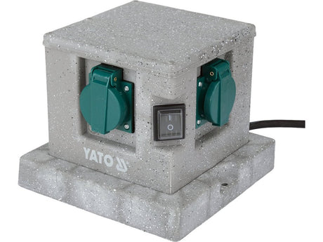 Priza de gradina cubica YATO YT-81272, IP44, 4 x 230 V - imagine 2