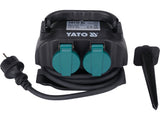 Priza de gradina dubla YATO YT-81270, IP44, 4 x 230 V