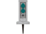 Priza de gradina stalp piatra pp YATO YT-81273, IP44, 4 x 230 V - imagine 7