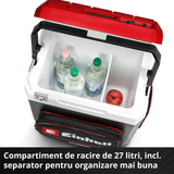 Racitor cu acumulator Einhell TE - COL 18/27 Li - Solo - indicator LED, 18 V, 12 V si 230 V, cablu auto 190 cm BricoMart - scule electrice si unelte profesionale - BricoMart