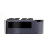 Racitor de vin pentru blat, 2 zone, Arktic, negru, 220-240V/50W, 800x350x(H)293mm
