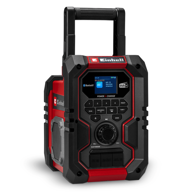 Radio fara fir Einhell TE - CR 18 Li DAB+/FM/BT - Solo - cablu 1.8 m, Softgrip, 10 W, USB BricoMart - scule electrice si unelte profesionale - BricoMart