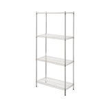 Raft metalic pentru depozitare cu 4 rafturi reglabile, sustine 125 kg/polita, Inox, 910x455x(H)1830 mm, Hendi