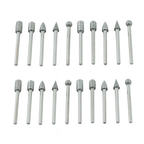 RAIDER 20Pcs/set ace ptr. slefuit biax Diametrul cozii: 3mm Cutie de transport transparenta Raider - scule electrice si unelte profesionale - BricoMart