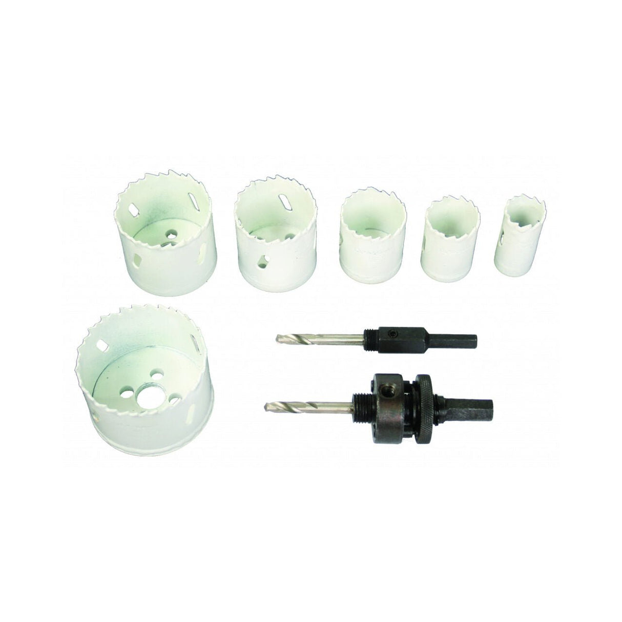 RAIDER 9Pcs/Set freze gaurire 22 - 64mm Fabricat din otel rapid cu peste 8% Cobalt Potrivit pentru gaurirea diferitelor tipuri de metale si Inox Cutie de transp Raider - scule electrice si unelte profesionale - BricoMart
