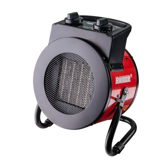 RAIDER Aeroterma electrica ceramica 2kW RD - EFH10 Aparatul este echipat cu un întrerupător termic încorporat, oferind un nivel ridicat de siguranță Reglarea nivelurilor d Raider - scule electrice si unelte profesionale - BricoMart