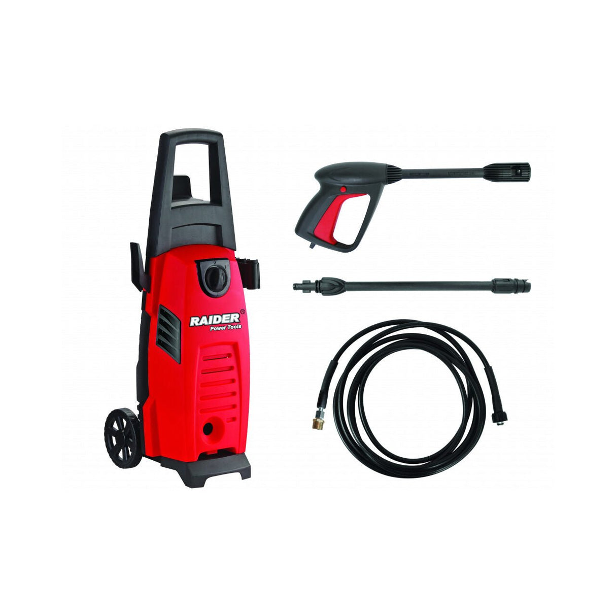 RAIDER Aparat de spalat cu presiune 1400W 10MPa 5.5L/min RD - HPC01 Se transporta usor pe roti Design compact Maner confortabil Raider - scule electrice si unelte profesionale - BricoMart