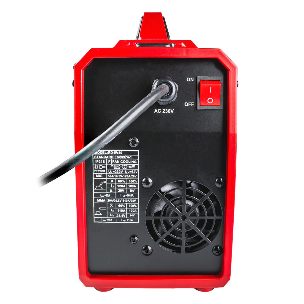 RAIDER Aparat de sudura inverter MIG/MAG fara gaz & MMA120A RD - IW40 Raider - scule electrice si unelte profesionale - BricoMart