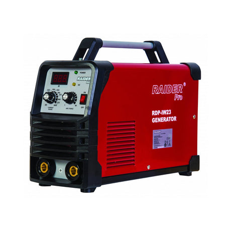 RAIDER Aparat de sudura invertor 200A pentru generator RDP - IW23 Indicator suprasarcina Reglarea curentului de sudura Usor si compact Maner pentru transportul facil Raider - scule electrice si unelte profesionale - BricoMart