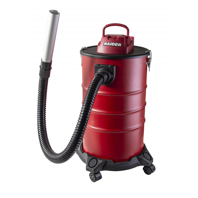 RAIDER Aspirator cenusa 1200W 30L RD - WC03 Large Conteiner metalic Filtru HEPA Motor puternic Construit pe roti Raider - scule electrice si unelte profesionale - BricoMart