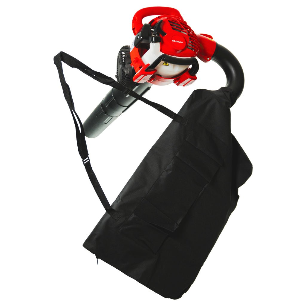 RAIDER Aspirator pe benzina cu suflanta/tocator 750W 45L RD - GBV06 Funcție 2 în 1 (suflător și colector de frunze) - Dispozitivul este proiectat pentru a funcționa atât ca suflător, cât ș Raider - scule electrice si unelte profesionale - BricoMart