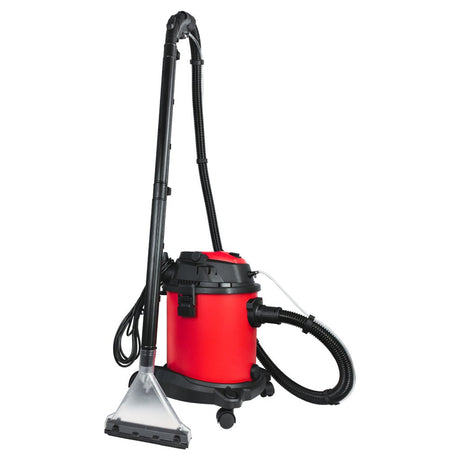 RAIDER Aspirator umed/uscat cu pulverizare 1600W 20L RDP - WC33 Cu o putere de 1600W, aspiratorul oferă o aspirație puternică și o eficiență ridicată pentru toate tipurile de curățare Raider - scule electrice si unelte profesionale - BricoMart