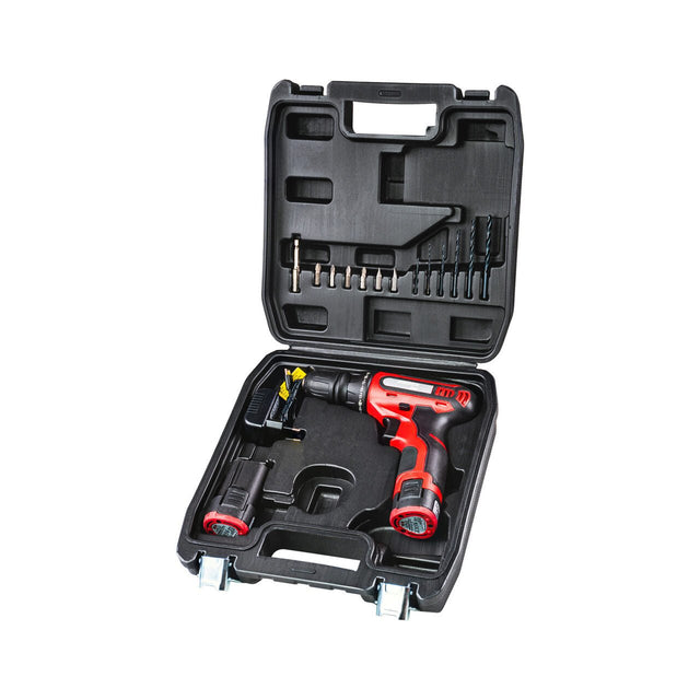 RAIDER Bormasina cu acumulator Li - ion 12V 2x1.5Ah 28Nm RD - CDL26 Mandrina automata cu sistem rapid de schimbare Reductor cu 2 trepte de viteza Functie de schimbare a sensului Iluminarea Raider - scule electrice si unelte profesionale - BricoMart