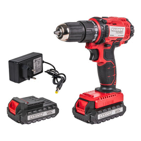 RAIDER Bormasina cu percutie 18V 2 - ск. 2x2Ah 30Nm 10mm RD - CDL38 Tensiune: 18V care oferă suficientă putere pentru a face față diferitelor sarcini Cuplu: Cuplul maxim de 30 Nm permite g Raider - scule electrice si unelte profesionale - BricoMart