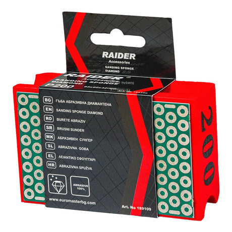 RAIDER Burete abraziv 95x60x32mm Р200 Raider - scule electrice si unelte profesionale - BricoMart