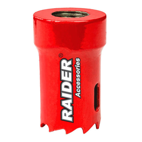 RAIDER Carota bi - metal pentru lemn si metal ø 20mm RD Precizie inalta la taierea gaurilor perfect rotunde Potrivit pentru gaurit lemn si metale neferoase Fabricat din otel ra Raider - scule electrice si unelte profesionale - BricoMart