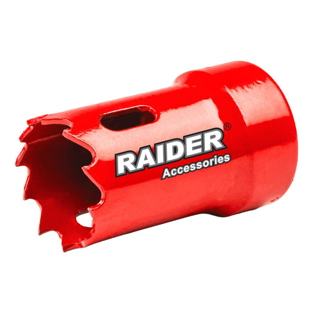 RAIDER Carota bi - metal pentru lemn si metal ø 22mm RD Precizie inalta la taierea gaurilor perfect rotunde Potrivit pentru gaurit lemn si metale neferoase Fabricat din otel ra Raider - scule electrice si unelte profesionale - BricoMart