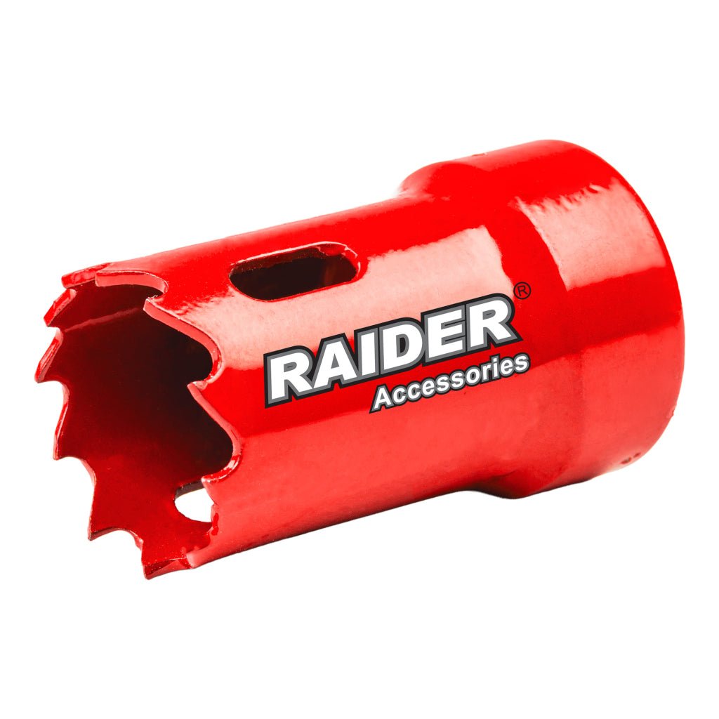 RAIDER Carota bi - metal pentru lemn si metal ø 25mm RD Precizie inalta la taierea gaurilor perfect rotunde Potrivit pentru gaurit lemn si metale neferoase Fabricat din otel ra Raider - scule electrice si unelte profesionale - BricoMart