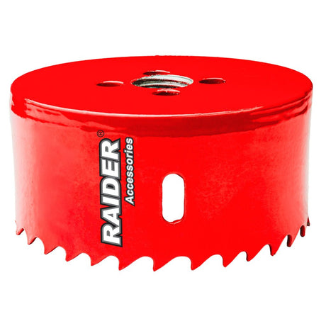 RAIDER Carota bi - metal pentru lemn si metal ø 83mm RD Precizie inalta la taierea gaurilor perfect rotunde Potrivit pentru gaurit lemn si metale neferoase Fabricat din otel ra Raider - scule electrice si unelte profesionale - BricoMart