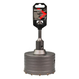 RAIDER Carota gaurire beton cu tija si burghiu 100mm SDS - plus Precizie și Control: Datorită ghidajului și construcției fiabile, carota pentru beton garantează stabilitate și precizie Raider - scule electrice si unelte profesionale - BricoMart