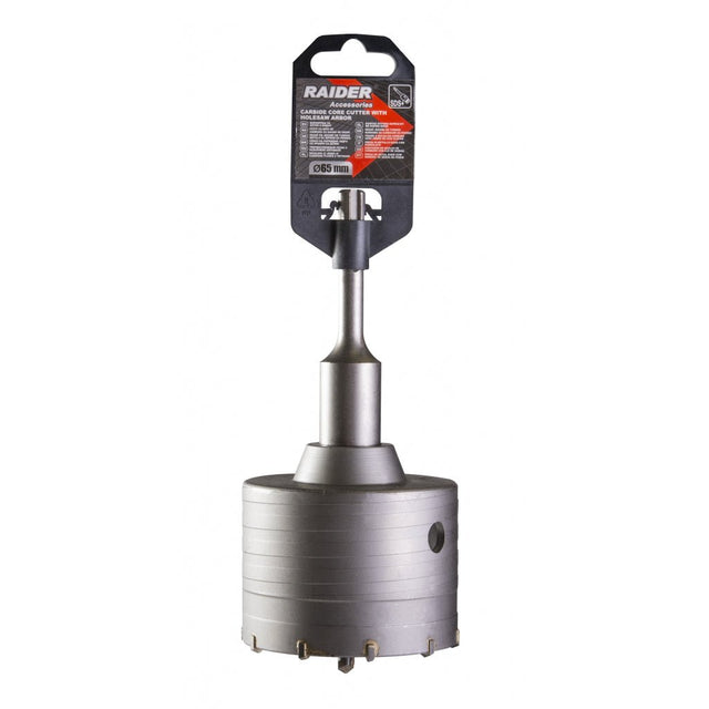 RAIDER Carota gaurire beton cu tija si burghiu 65mm SDS-plus Pentru gaurire usoara in caramida si beton Utilizare indelungata SDS-plus Raider - scule electrice si unelte profesionale - BricoMart