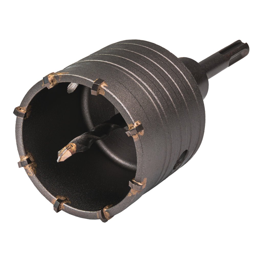 RAIDER Carota gaurire beton cu tija si burghiu 68mm SDS - plus Precizie și Control: Datorită ghidajului și construcției fiabile, carota pentru beton garantează stabilitate și precizie Raider - scule electrice si unelte profesionale - BricoMart