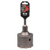 RAIDER Carota gaurire beton cu tija si burghiu 80mm SDS - plus Precizie și Control: Datorită ghidajului și construcției fiabile, carota pentru beton garantează stabilitate și precizie Raider - scule electrice si unelte profesionale - BricoMart