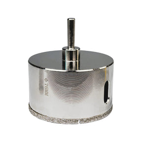RAIDER Carota pentru placi ceramice, dimantata Ø76mm (3") RD Margini de taiere diamantate Taieturi laterale pentru racire suplimentara Potrivit pentru gaurire in placi ceramice Diam Raider - scule electrice si unelte profesionale - BricoMart