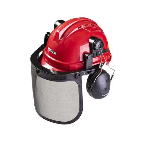 RAIDER Casca de protectie, viziera cu plasa si protectie urechi RD Pentru uz universal Raider - scule electrice si unelte profesionale - BricoMart