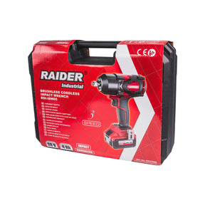 RAIDER Cheie impact motor fara perii 20V 4Ah 700Nm 1/2" RDI - IBW03 Pentru înșurubarea și deșurubarea eficientă a piulițelor și șuruburilor, chiar și în cele mai dure materiale Motorul făr Raider - scule electrice si unelte profesionale - BricoMart