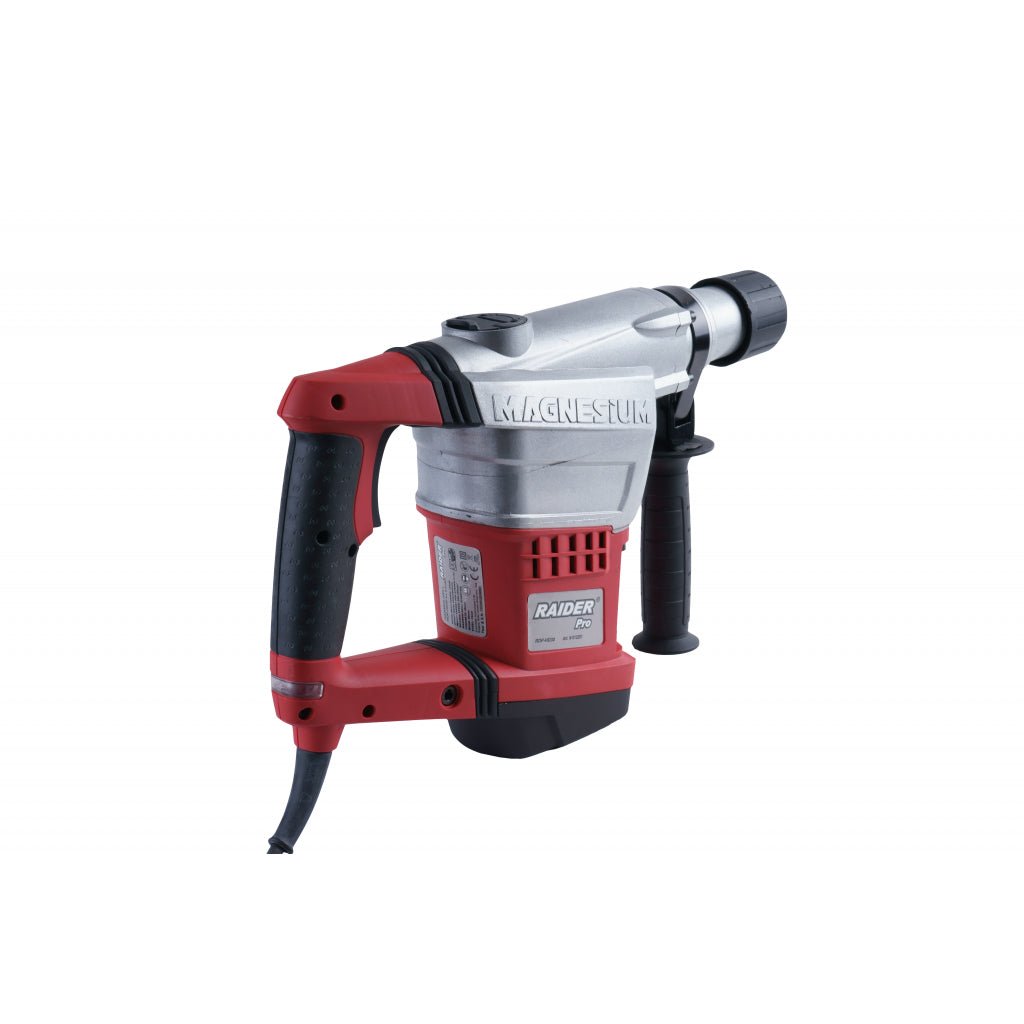 RAIDER Ciocan rotopercutor 1250W 40mm RDP - HD30 Comutator de functii Prindere SDS - Max Sistem anti - vibrații Indicator LED pentru tensiunea de rețea Viteza reglabila Mane Raider - scule electrice si unelte profesionale - BricoMart