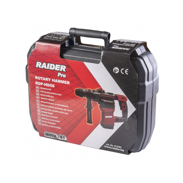 RAIDER Ciocan rotopercutor 1800W 28mm SDS+ 6J RDP - HD56 Mandrina SDS+ Sistem antivibratii 3 Functii Raider - scule electrice si unelte profesionale - BricoMart