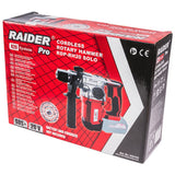 RAIDER Ciocan rotopercutor fără perii R20 SDS+ 2.2J RDP - RH20 Solo Motorul fără perii oferă o eficiență mai mare, o durată de viață mai lungă a produsului Putere și eficiență: Datorită mâ Raider - scule electrice si unelte profesionale - BricoMart