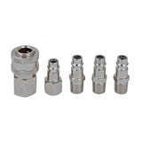 RAIDER Conectori rapid 1/4" set 5pcs RD-QC01 Conectare usoara si rapida a sculelor si furtunelor Protejat anticoroziune Raider - scule electrice si unelte profesionale - BricoMart