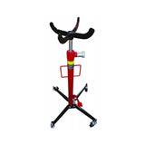 RAIDER Cric tip suport transmisie 0.5T 1 - 1.9m RD - TRJ01 Este fabricat din otel de inalta calitate Baza cu roti pentru deplasare usoara Raider - scule electrice si unelte profesionale - BricoMart