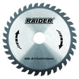 RAIDER Disc circular pentru lemn 185x60Tx20.0mm Potrivit pentru taierea lemnului Pastile din carburi Raider - scule electrice si unelte profesionale - BricoMart
