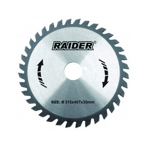 RAIDER Disc circular pentru lemn 315х40Тх30.0mm RD - SB26 Potrivit pentru taierea lemnului Pastile din carburi Raider - scule electrice si unelte profesionale - BricoMart