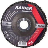 RAIDER Disc curatator 125x22.2mm RD Disc de curățare universal pentru polizor unghiular Curățarea ruginii de pe suprafețe mari în pregătirea lucrărilor de s Raider - scule electrice si unelte profesionale - BricoMart