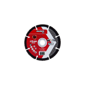 RAIDER Disc debitare multmaterial cu carbura 75x10 mm Muchia de tăiere acoperită cu carbură Viteza mare de taiere Potrivit pentru tăierea lemnului cu cuie, plastic, gips - cart Raider - scule electrice si unelte profesionale - BricoMart