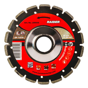 RAIDER Disc diamantat pentru slefuire fina 125x22.2mm Robust si rezistent la uzura Potrivit pentru beton , placi ceramice si caramizi Viteza periferica maxima: 80 m / s Raider - scule electrice si unelte profesionale - BricoMart
