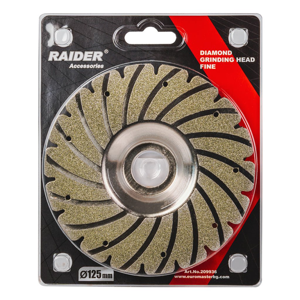 RAIDER Disc diamantat pentru slefuire fina 125x22.2mm Robust si rezistent la uzura Potrivit pentru beton , placi ceramice si caramizi Viteza periferica maxima: 80 m / s Raider - scule electrice si unelte profesionale - BricoMart