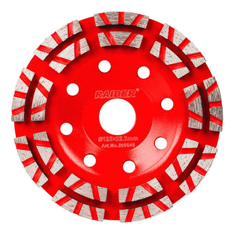 RAIDER Disc diamantat pentru slefuit 125x22.2mm LR type Discul de șlefuit „B Turbo” asigură performanță stabilă pe o gamă variată de suprafețe. Oferă o durată de viață îndelung Raider - scule electrice si unelte profesionale - BricoMart