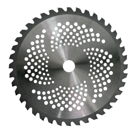 RAIDER Disc pentru motocoasa 40 TCT ø255x25.4 mm Potrivit pentru trimere cu motor termic Numar de dinti din carburi: : 40 Raider - scule electrice si unelte profesionale - BricoMart