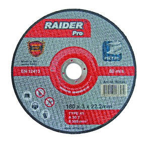 RAIDER Disc pentru taiat metal 230х2.0х22.2mm RDP Disc pentru taierea metalelor Viteza periferica maxima: 80 m / s Raider - scule electrice si unelte profesionale - BricoMart