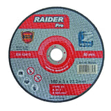 RAIDER Disc pentru taiat metal 230х3.0х22.2mm RDP Disc pentru taierea metalelor Viteza periferica maxima: 80 m / s Raider - scule electrice si unelte profesionale - BricoMart
