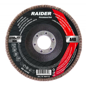 RAIDER Disc ptr slefuit 115mm А - 120 Pentru uz universal Polizare rapida, zgomot redus Rezistenta marita la uzura Raider - scule electrice si unelte profesionale - BricoMart