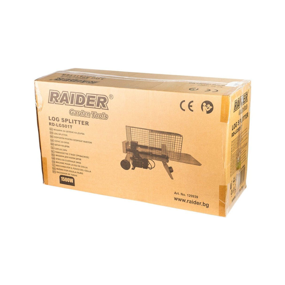 RAIDER Dispozitiv pentru despicat busteni 380mm 4t RD - LGS01 Piston hidraulic Protectie impotriva actionarilor accidentale Lama ascutita Raider - scule electrice si unelte profesionale - BricoMart