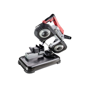 RAIDER Fierăstrău cu bandă de tăiat metal pivotant 1200W RDP - BSM01 Band sawing machine for metal "RDP - BSM 01" with a power of 1200 W and a cutting width of 120 mm Suitable for cutting pro Raider - scule electrice si unelte profesionale - BricoMart