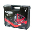 RAIDER Fierastrau pendular 850W 100mm laser LED valiza RDP - JS35 Sistem rapid de schimbare a lamei Unghi de reglaj 0° +45° Viteza ajustabila Adaptor colector praf Functie pendulare cu 3 Raider - scule electrice si unelte profesionale - BricoMart